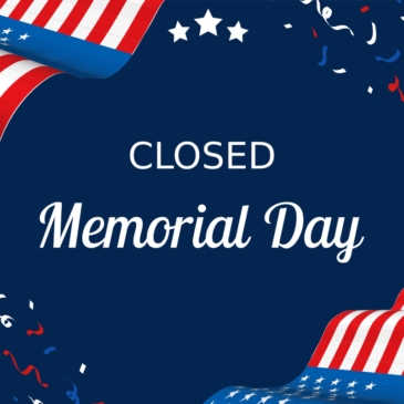 Closed Memorial Day