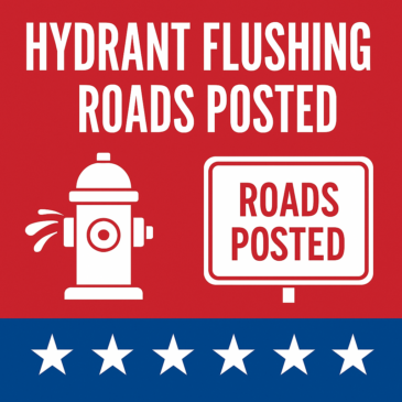 Hydrant Flushing & Roads Posted